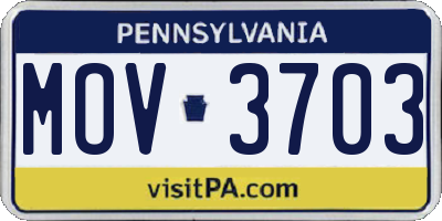 PA license plate MOV3703