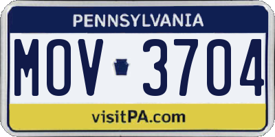 PA license plate MOV3704