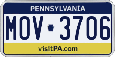 PA license plate MOV3706
