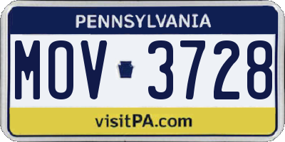 PA license plate MOV3728