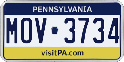 PA license plate MOV3734