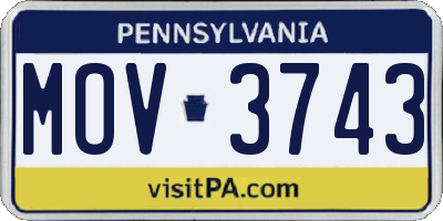 PA license plate MOV3743