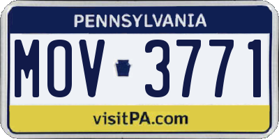 PA license plate MOV3771