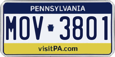 PA license plate MOV3801