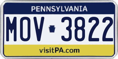 PA license plate MOV3822
