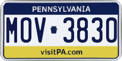 PA license plate MOV3830