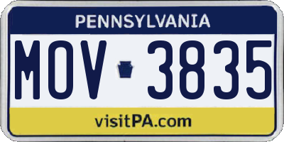 PA license plate MOV3835