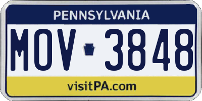 PA license plate MOV3848