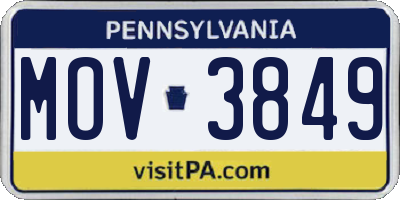 PA license plate MOV3849