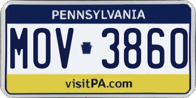 PA license plate MOV3860