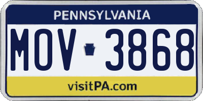 PA license plate MOV3868