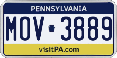 PA license plate MOV3889
