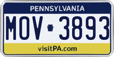 PA license plate MOV3893