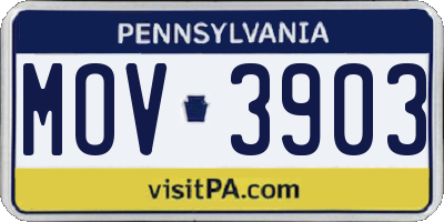 PA license plate MOV3903