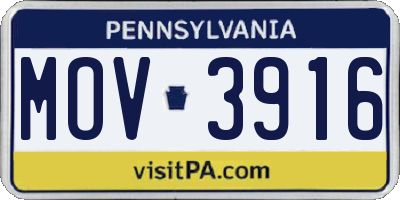 PA license plate MOV3916