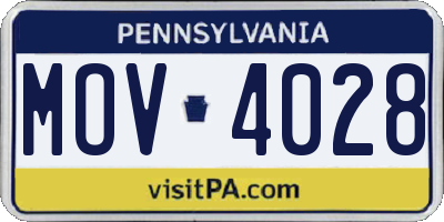 PA license plate MOV4028