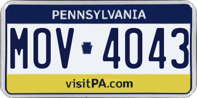 PA license plate MOV4043
