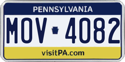 PA license plate MOV4082
