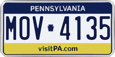 PA license plate MOV4135