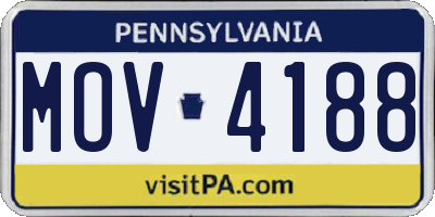 PA license plate MOV4188