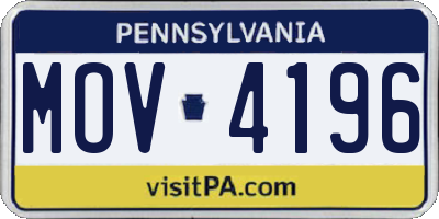 PA license plate MOV4196