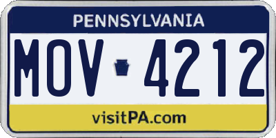 PA license plate MOV4212