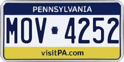 PA license plate MOV4252