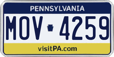 PA license plate MOV4259