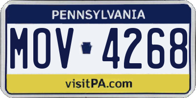 PA license plate MOV4268