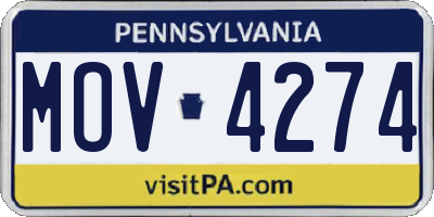 PA license plate MOV4274