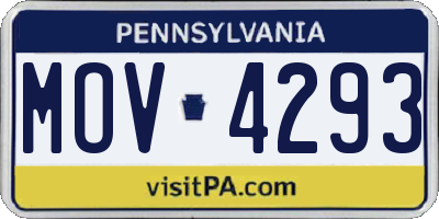 PA license plate MOV4293