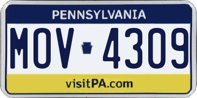 PA license plate MOV4309