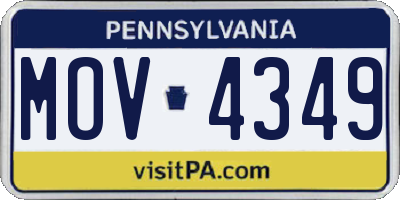 PA license plate MOV4349