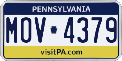 PA license plate MOV4379