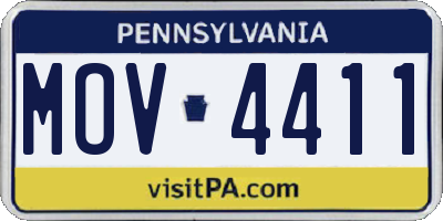 PA license plate MOV4411