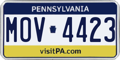 PA license plate MOV4423