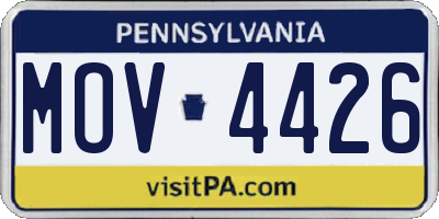 PA license plate MOV4426