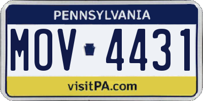 PA license plate MOV4431