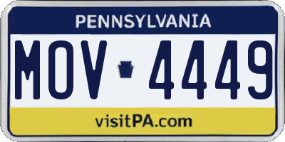 PA license plate MOV4449