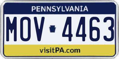 PA license plate MOV4463