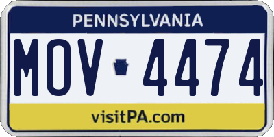 PA license plate MOV4474