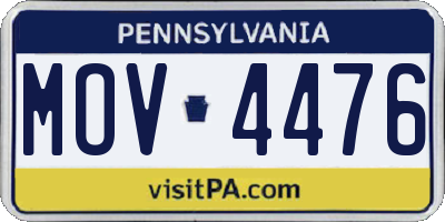 PA license plate MOV4476