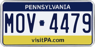 PA license plate MOV4479