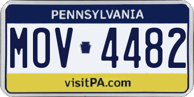 PA license plate MOV4482