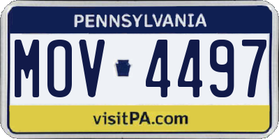 PA license plate MOV4497