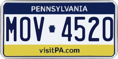 PA license plate MOV4520