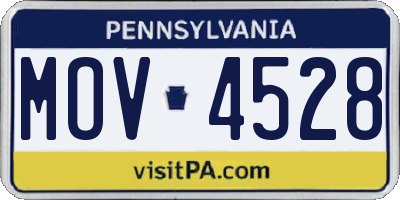 PA license plate MOV4528