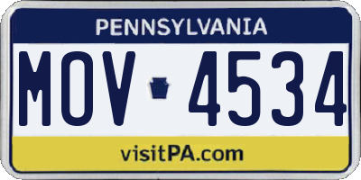 PA license plate MOV4534