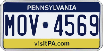 PA license plate MOV4569