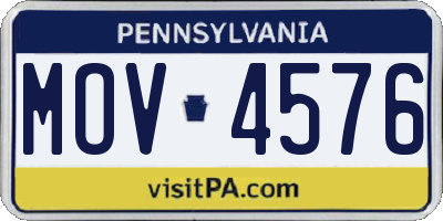 PA license plate MOV4576